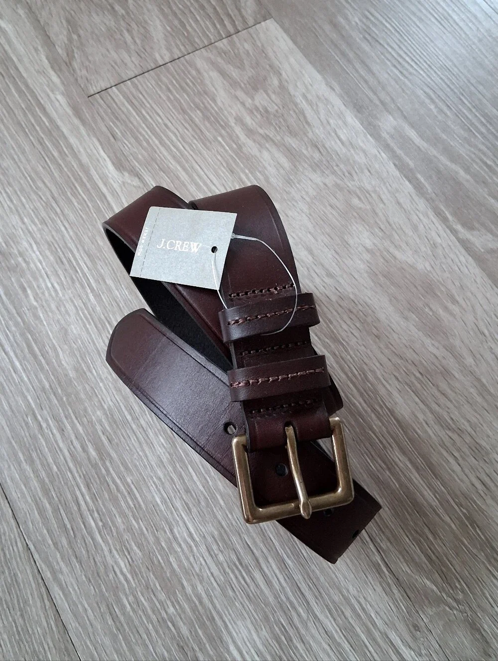 J. Crew Italian Pull Up Leather Belt In Whiskey Brown